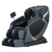BestMassage 4D Massage Chair,Full Body Zero Gravity Recliner Chair with Smart Large Screen Bluetooth Heat Foot Roller,Black