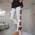 thumbnail image 6 of XPMWRP Christmas Legging Women Party Funny Xmas Santa Printed Holiday Tights Funny Graphic High Waist Tummy Control Pants White S, 6 of 9