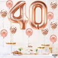 thumbnail image 2 of KatchOn Giant Rose Gold 40 Balloon Numbers - 40 Inch | 40th Birthday Decorations | rose Gold 40th Birthday Balloons | 40 and Fabulous Decorations | 40 Birthday Balloons, 2 of 3