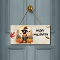 thumbnail image 2 of Happy Halloween German Shorthaired Pointer Witches Hat Pumpkin Carving Landscape Wood Sign GSP Lover Dog Gift Hanging Wall Home Decor - 02019, 2 of 5