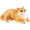 orange, variant on Jiibva Simulation Pet Cat Model Ornaments Cute Cat Doll Model Decorative Cat Model for Home Office Desk Decor