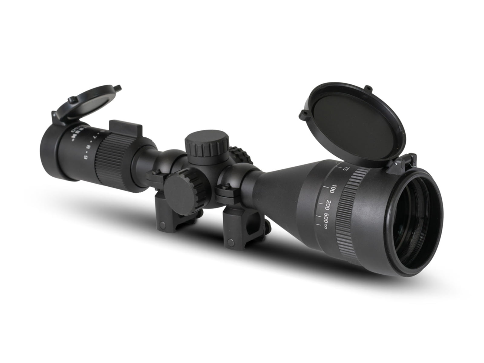 Monstrum Guardian 4-9x50mm w/ Parallax Adjustment AO Rifle Scope, 1in Tube, Second Focal Plane, Black