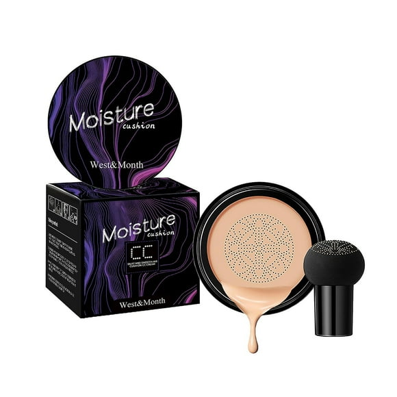 Corrector con estampado de leopardo Cushion Foundation HUOGUO, 25 ml B.B
