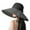 Black, variant on Lady Wide Brim Sun Hat with Chin Strap Bow for Spring Summer Travel Outdoor Sun Protection Hats for Women Khaki