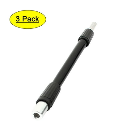 

1/8 Hex Shank 125mm Length Flexible Extension Screwdriver Bit 3 Pcs