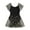 Black, variant on Odeerbi 1-15 Years Teen Girls One Piece Swim Dress Summer Daisy Tulle Swimdress Beach Hawaiian Beachwear olid Color Cute Mesh Swimsuit