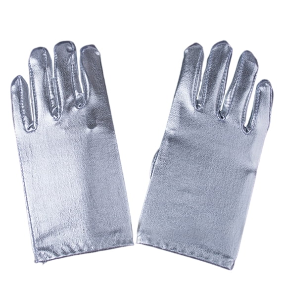 Glittering Gloves for School Stage Performances Leather Party Gloves for Kids Clothing Accs Festival Handwear