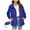 Blue, variant on FAIWAD Women's Waterproof Raincoat Lightweight Hooded Packable Rain Jacket Outdoor Windbreaker with Pocket