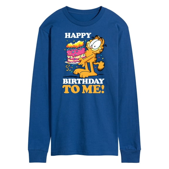 Garfield - Happy Birthday To Me - Men's Long Sleeve T-Shirt