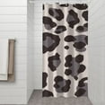thumbnail image 2 of Beige and Black Of Leopard Print Shower Curtain 36"x72" ,Bathroom Decorative Shower Curtains Set with 12 Hooks,Modern Waterproof Washable Shower Curtain, 2 of 6