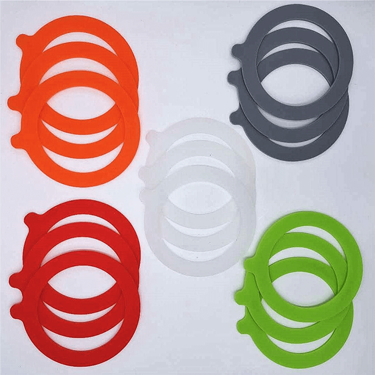Joints En Silicone Pour Bocaux - Lot De 10 - Étanchéité Hermétique - Pour Couvercles 70 Et 86 Mm