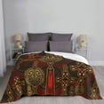 thumbnail image 6 of XMXT Flannel Throw Blanket for Couch, Taiji Back Pattern Bed Sofa Decor Blankets for Home Bedroom, 60 x 50 inches, 6 of 9