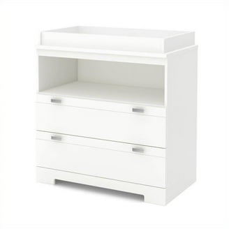 South Shore Furniture Cotton Candy Baby Nursery Changing Table with Dresser  Drawers, Pure White - Walmart.com