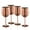Rosegold, variant on WOTOR Stainless Steel Wine Glasses Set of 4, 18oz Unbreakable & Portable Stemmed Metal (Silver)