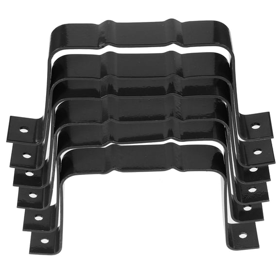 OFFIGAM 6-Pack Aluminum Coffee Downspout Brackets for Gutter Alignment, Weather-Resistant Hardware Accessories