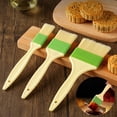 thumbnail image 2 of Farfi 3Pcs Barbecue Oil Brush High-temperature Resistant Cooking Plastic DIY Baking Bakeware Bread Cook BBQ Brush Kitchen Gadgets (Wooden Color), 2 of 13