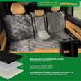 thumbnail image 5 of Plush Paws Products Velvet Convertible Rear Seat Cover | Durable Diamond Stitching | Washable & Waterproof Back Seat Cover | Car, Truck & SUV | Nonslip, Tear Resistant Protection | Regular London Grey, 5 of 6