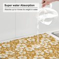 thumbnail image 5 of Honeii Rose Flowers print Super Absorbent Coffee Bar Mat Hide Stain Coffee Maker Mat for Countertops Coffee Pot Dish Drying Mat for Kitchen Counter, 5 of 7