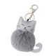 thumbnail image 1 of Sonducket Llavero elegante para amantes de los gatos, práctico y bonito llavero con anilla para llaves, tacto suave Accesorios de disfraces Gris, 1 of 6