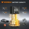thumbnail image 5 of Nilight Tire Inflator Portable Air Compressor Rechargeable 12VDC 150PSI Cordless Battery Cigarette Powered 2X Faster Inflation Air Pump w/Digital Pressure Gauge for Car Motorcycle, 5 of 8
