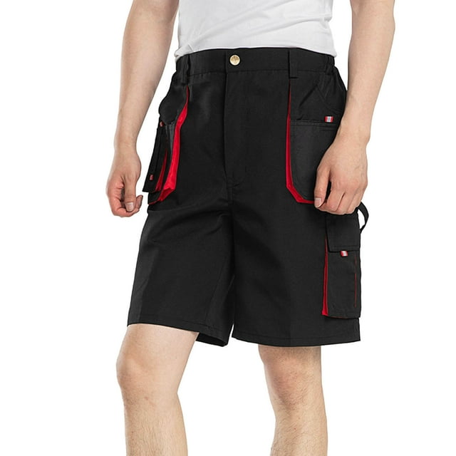 ZVNAH Shorts Cargo de Travail pour Hommes Shorts de Travail Résistants à l'Usure Multi-Poches pour Extérieur Randonnée Camping Voyage Golf Décontracté