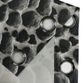thumbnail image 4 of Ambesonne Stone Print Grommet Curtain, Boulder Coastal Pattern, 50"x60", Dark Grey and Dimgray, 4 of 5