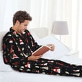 thumbnail image 6 of Balery Christmas Tree and Gold Socks Pattern Pajama Sets for Men Long Sleeve 2 Piece Sleepwear Loungewear Sets Soft PJ's with Pockets Long Sleeve Comfy Pj Sets-Medium, 6 of 7