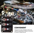 thumbnail image 3 of WEUVEB Rectangular Aux Switch Panel with Led Lighted Toggle Function for Vehicle Installation 1Pcs 9.80X7.10X6.00CM, 3 of 7