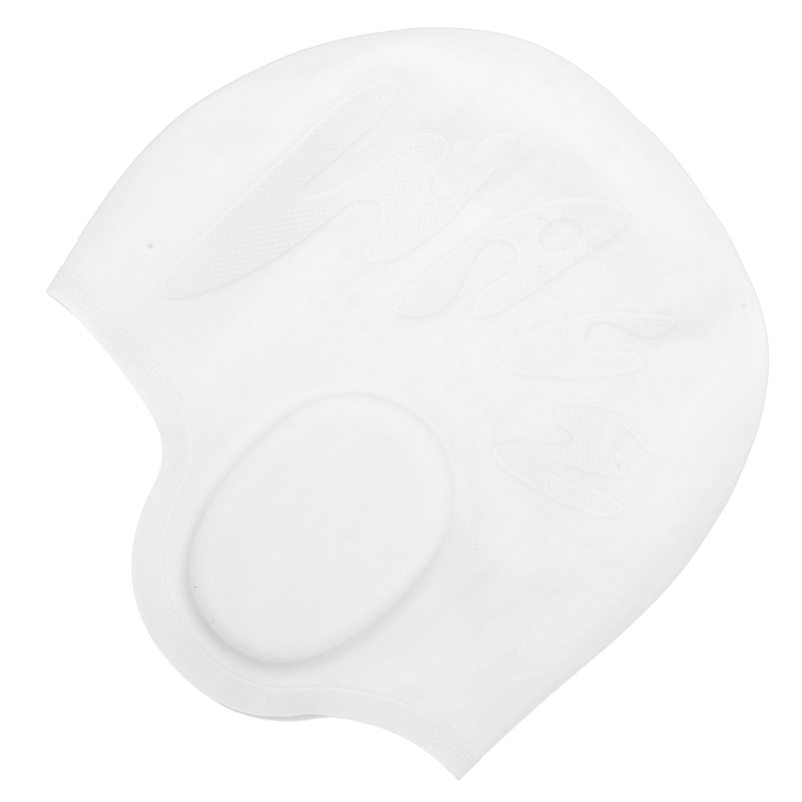 La Natation des Enfants, Imperméable Gardant les Cheveux Bien Rangés la Texture de la Bande Verticale A Intégré la Structure du Processus Enfants Nage en Silicone pour la Piscine Blanc, Bleu, Rose