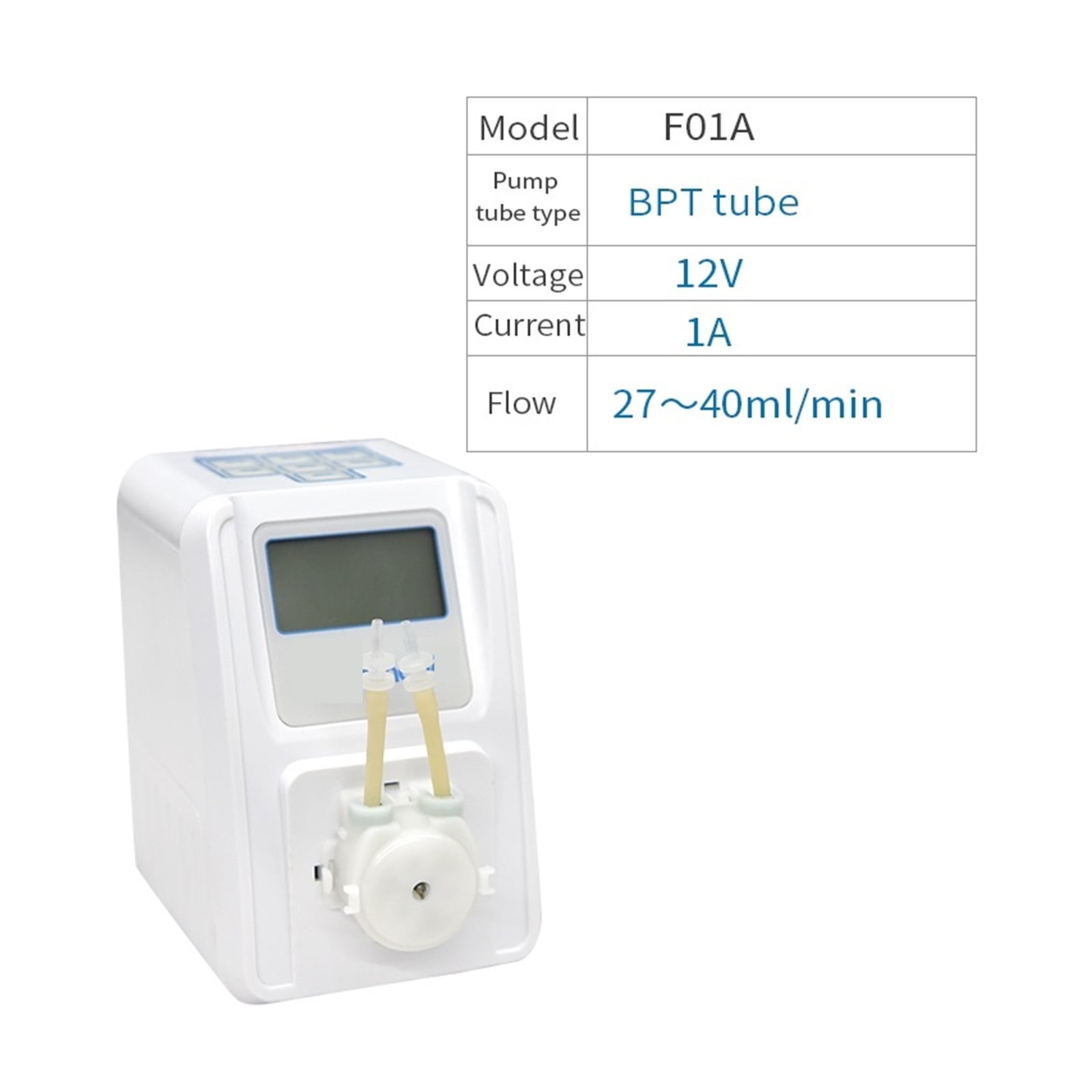 33ml/min KSP-F01A Peristaltic Dosing Pump 12V DC Motor LCD Screen High Precision Doser For Aquarium Circulation Pump ,High-Efficiency Filling