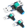 thumbnail image 1 of Hweilai Automotive›Motorhome Parts & Accessories›Engine & Chassis Parts›Winches3 Pcs USB Fan Controller, DC 5V Adjustable USB Fan Regulator with Speed ​​Control Knob DC 4-12V to 2.5-8V 5W, 1 of 3