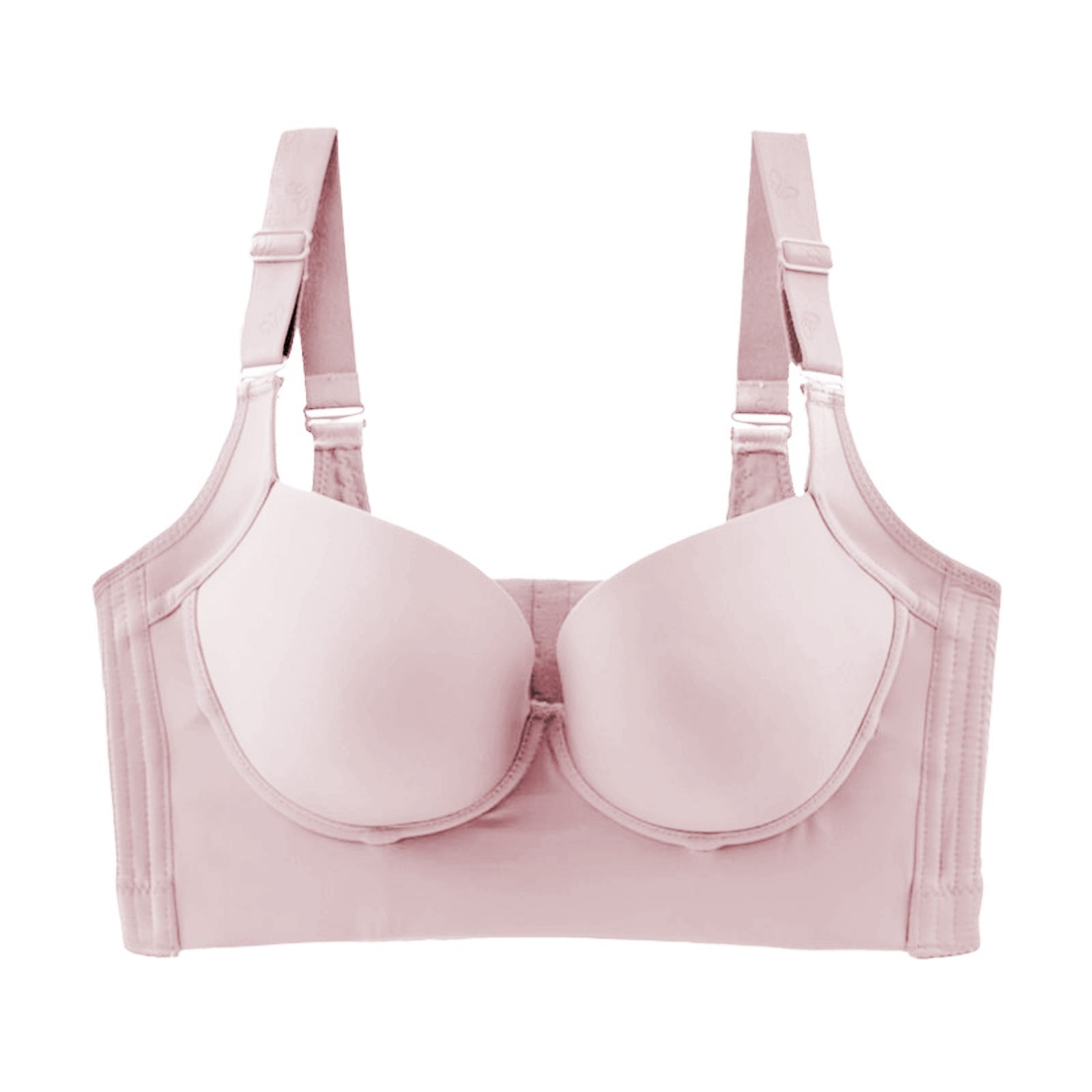 Full Coverage Support Bra, Fashion Deep Cup Orthopedic Bra, Sexy Push Up Wireless  Bras (Pink,36/80E) : : Clothing, Shoes & Accessories