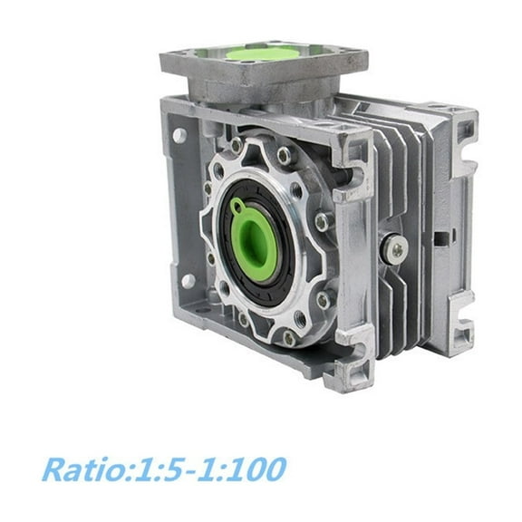 Worm Reducer 1:5/7.5/10/15/20/25/30/40/50/60/80/100 Ratio 14mm Input Shaft Gearbox Reducer For NEMA34 4.5 8.5 12N DM860H ,Low Noise - RATIO 80_8.5NM MOTOR DRIVER