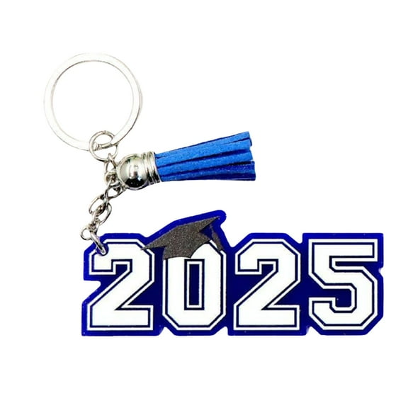 2025 Graduation Keychain - Acrylic Cap Design,for Students, Jewelry Charm,2025 Grad Keyring, Graduate Souvenir, Acrylic Graduation Keychain, Class of 2025 Accessory, Graduation Gift Jewelry(Blue)