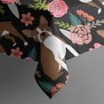 thumbnail image 5 of Boston Terrier Dog with Pioneer Flower Square Tablecloth,Waterproof Square Table Cover,Wipeable Spillproof Washable Table Cover for Home Kitchen Party Decor 60"x60"(152x152cm), 5 of 6