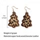 thumbnail image 3 of Retro Christmas Tree Earrings Leopard Print Dangle Earrings Christmas Earrings Christmas Tree Earrings Gift for Women, 3 of 5