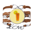 thumbnail image 1 of Lemon Orange Juice Granular Form Art Bracelet Chain Rope Ornament Wristband, 1 of 3