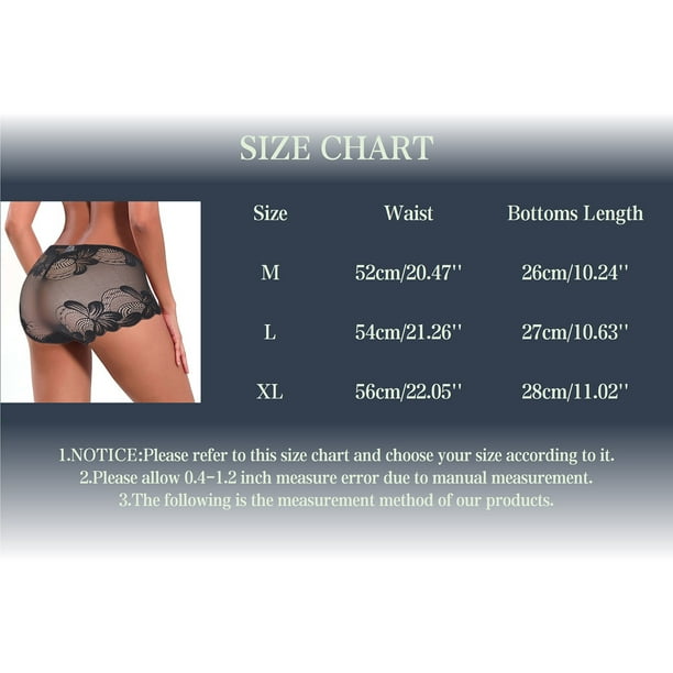 B91xZ Women's Plus Size Panties Invisible Seamless Cotton Panties,M Beige