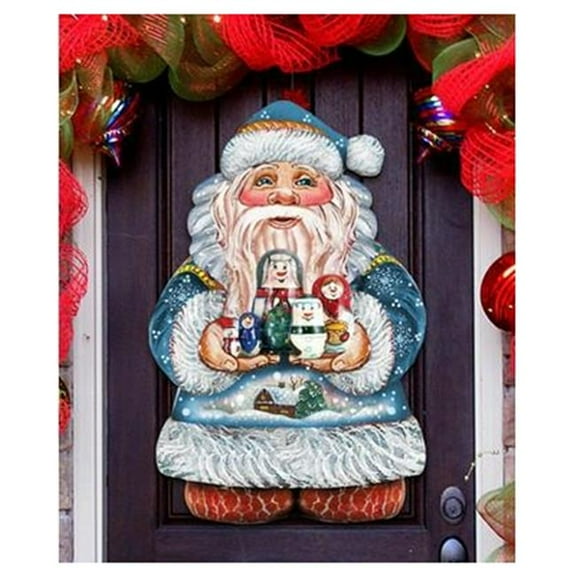 Matreshkas Santa Christmas Door Hanger