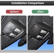 JJMY Carbon Fiber Roof Reading Light Cover Trim Kit For Dodge Challenger 2010-2025
