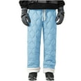 thumbnail image 7 of Mens Pants Under $10 Men's Packable Winter Snow Pants Warm Down Puffer Thickened Fleece Lined Quilted Waterproof Ski Trousers, 7 of 7