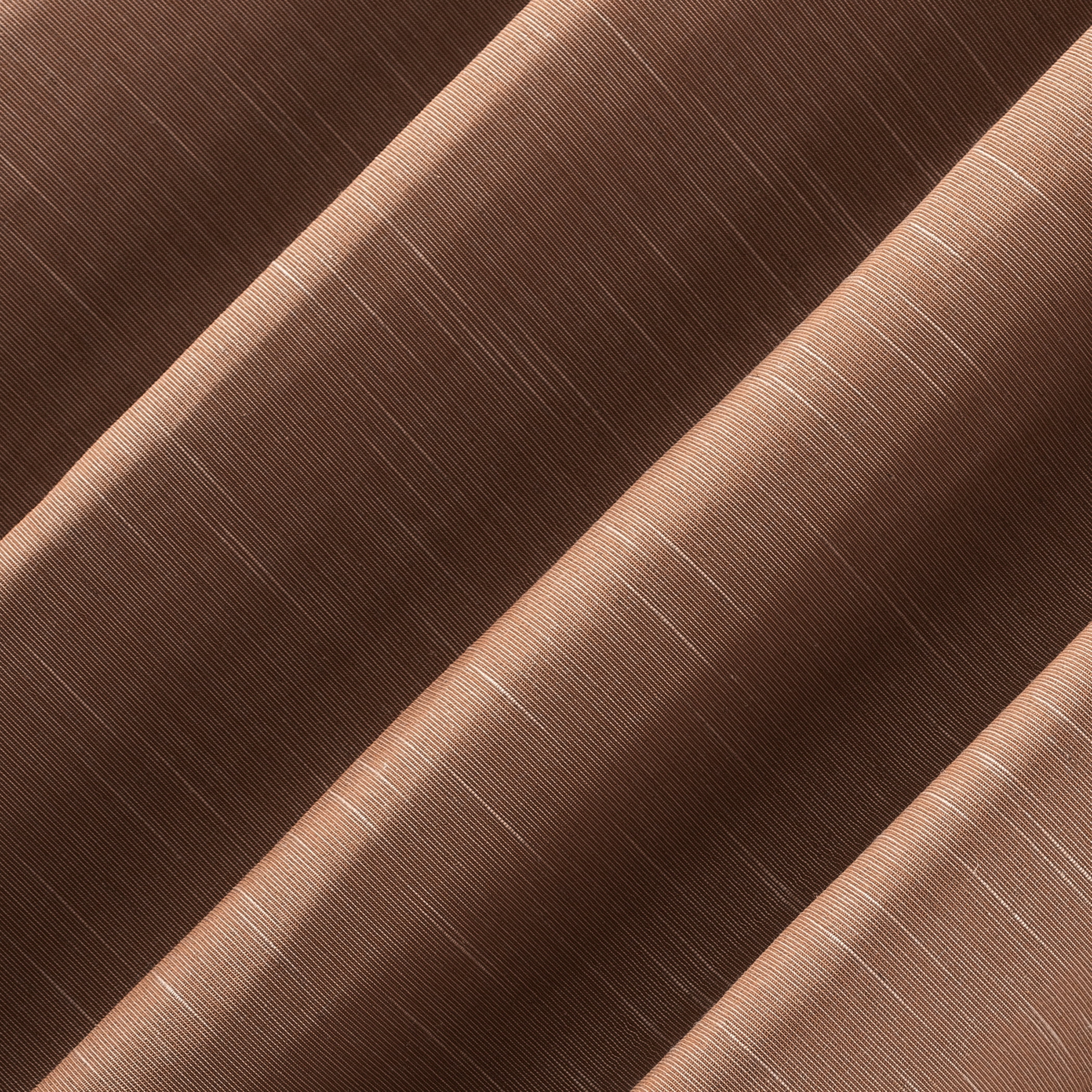Archaeo Textured Linen Blend Total Blackout Grommet Top Curtain, 50"W X 96"L, Pecan Brown