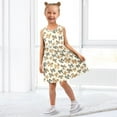 thumbnail image 7 of Girls Dress Leopard Print Bows Sleeveless Dress for Girls Hem A-Line Casual Sundress, 7 of 7