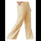 thumbnail image 1 of Pantalones de Salón A Rayas de Pierna para Mujer, Cintura Elástica y Bolsillos Amarillo XXL, 1 of 7