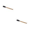 thumbnail image 2 of relayinert Kitchenware Wooden Handle Silicone Shovel Spoon Colander Brush Spatula Tool brush 2Set, 2 of 6