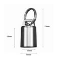 thumbnail image 4 of Tiny Titanium Keychain Pill Holder Case Waterproof Fob Travel Pocket Organizer, 4 of 8