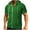 Green, variant on Men's Short Sleeve Hoodies Solid Color Zip Up Jackets with Hood Green L