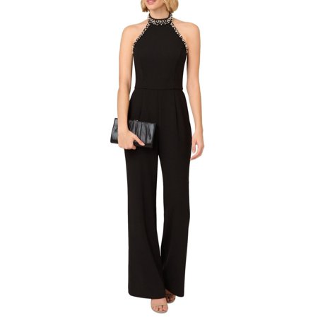 Adrianna Papell Embellished Wide-Leg Jumpsuit
