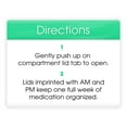 thumbnail image 5 of (3 pack) Equate AM/PM Weekly Pill Planner, 7.5-Inch – Medication Organizer, 5 of 10