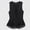 Black, variant on VIWORLD The Garden Party Vest: Women's Sleeveless V-Neck Blazer with Ruffled Lace Hem for Elegant Spring Layering White,M